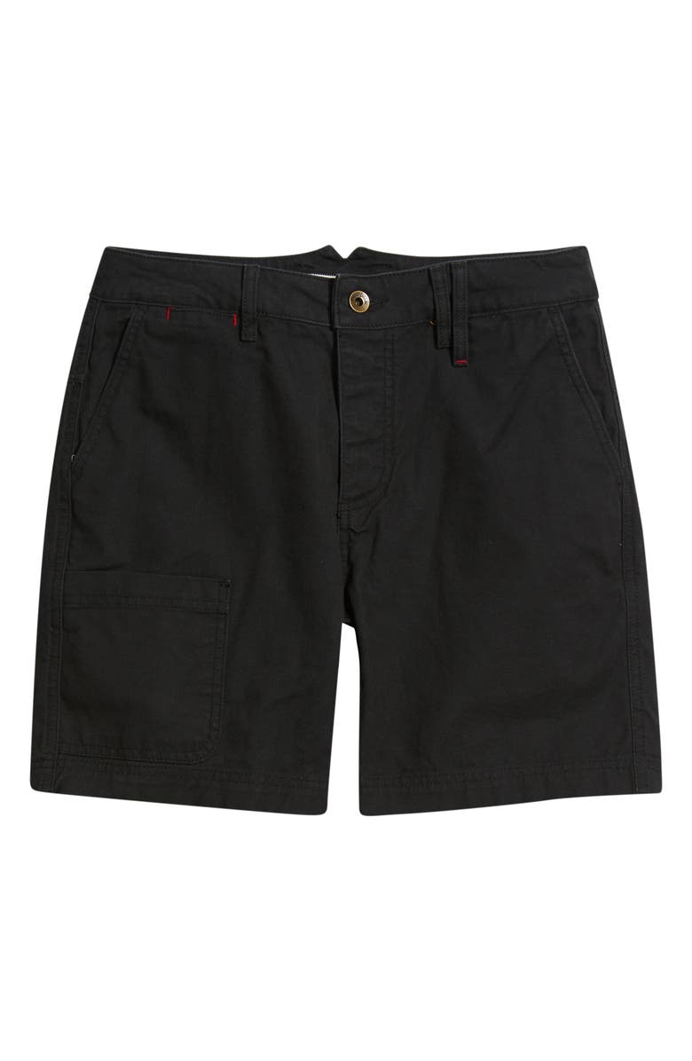 Imperfects Courier 7-Inch Canvas Shorts, Main, color, Obsidian