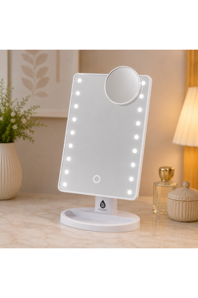 His & Hers LED Vanity Mirror Set, Alternate, color, Multicolor