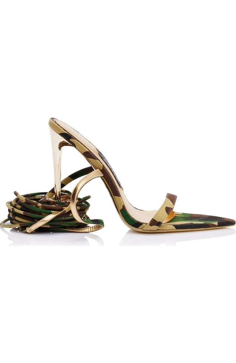 JESSICA RICH Tie Up Sandal, Main, color, Camo