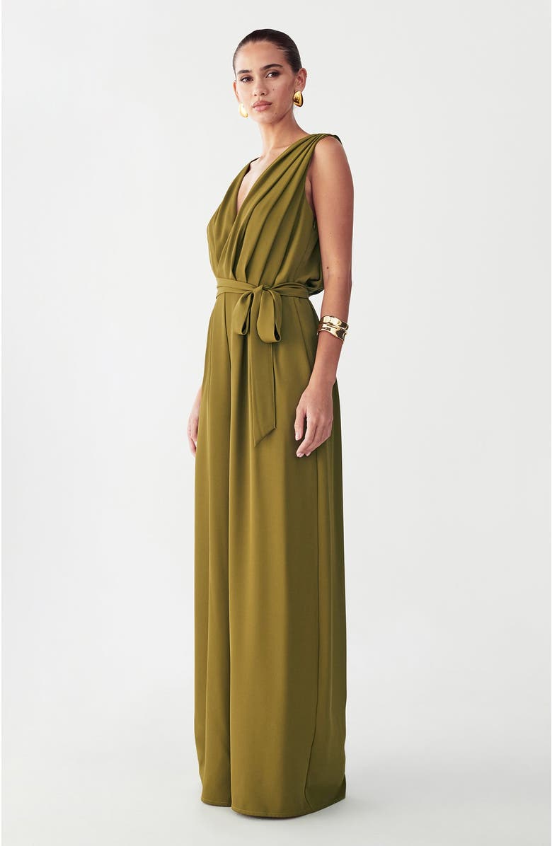BWLDR Alina Jumpsuit, Alternate, color, Olive Green