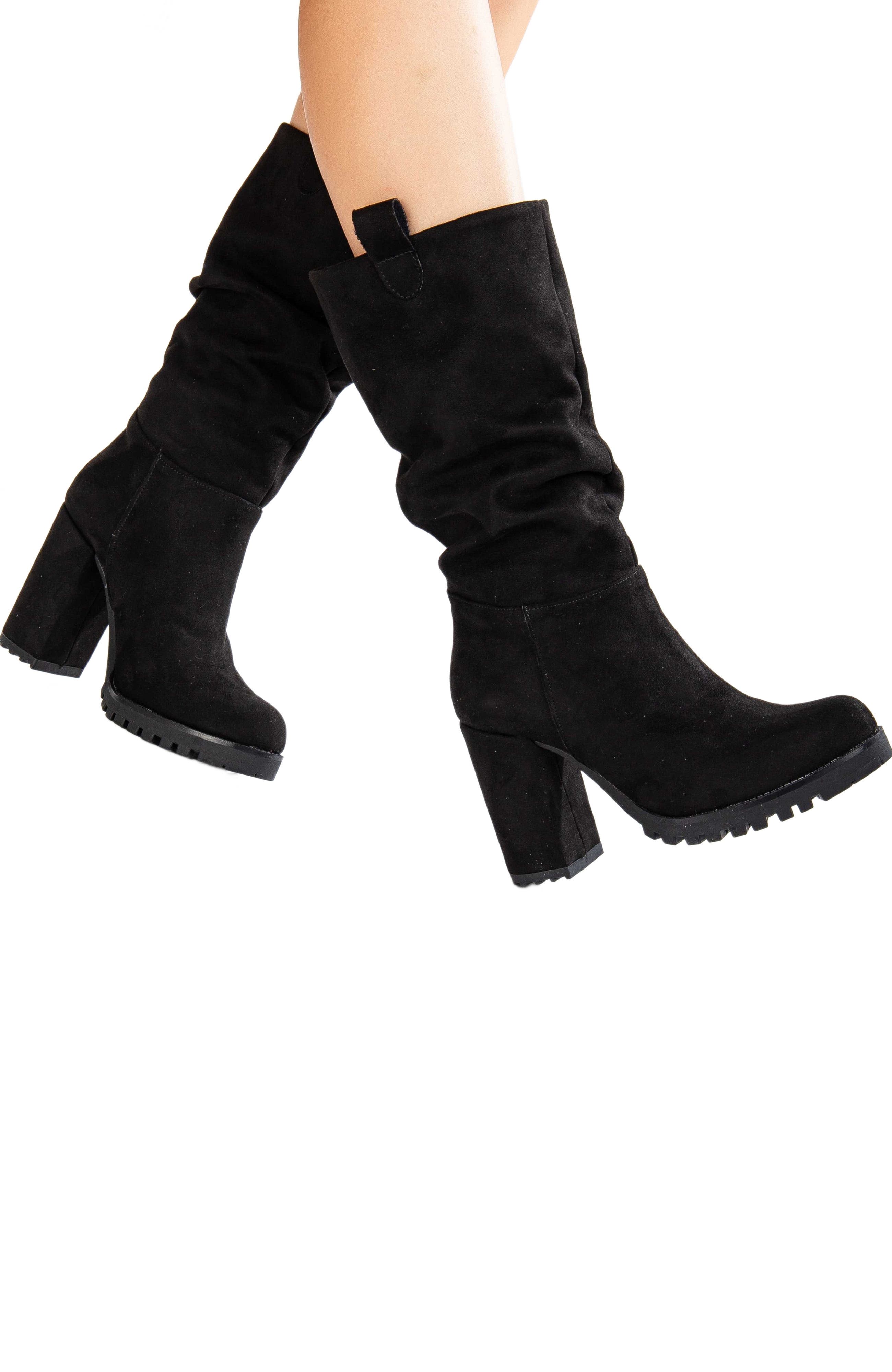 Forever & Always Shoes Anais Slouch Platform Knee High Boots, Alternate, color, 
