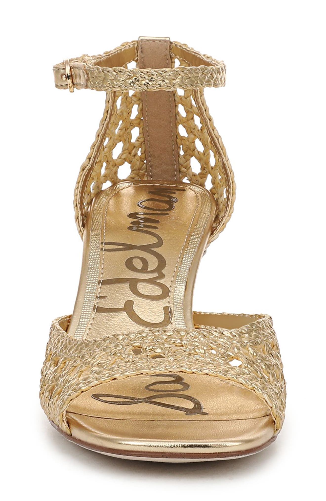 Peyton Ankle Strap Sandal, Alternate, color, AMBER GOLD