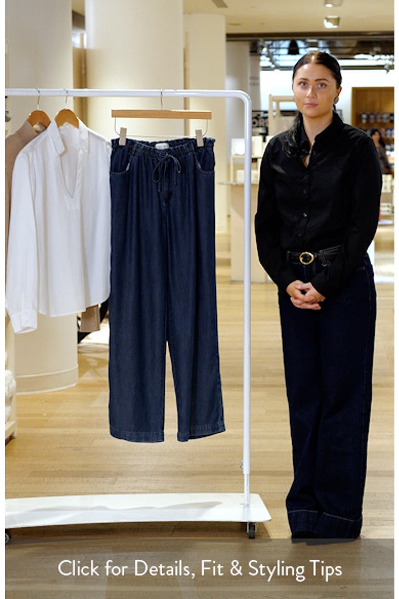 Wide Leg Crop Denim Pants video