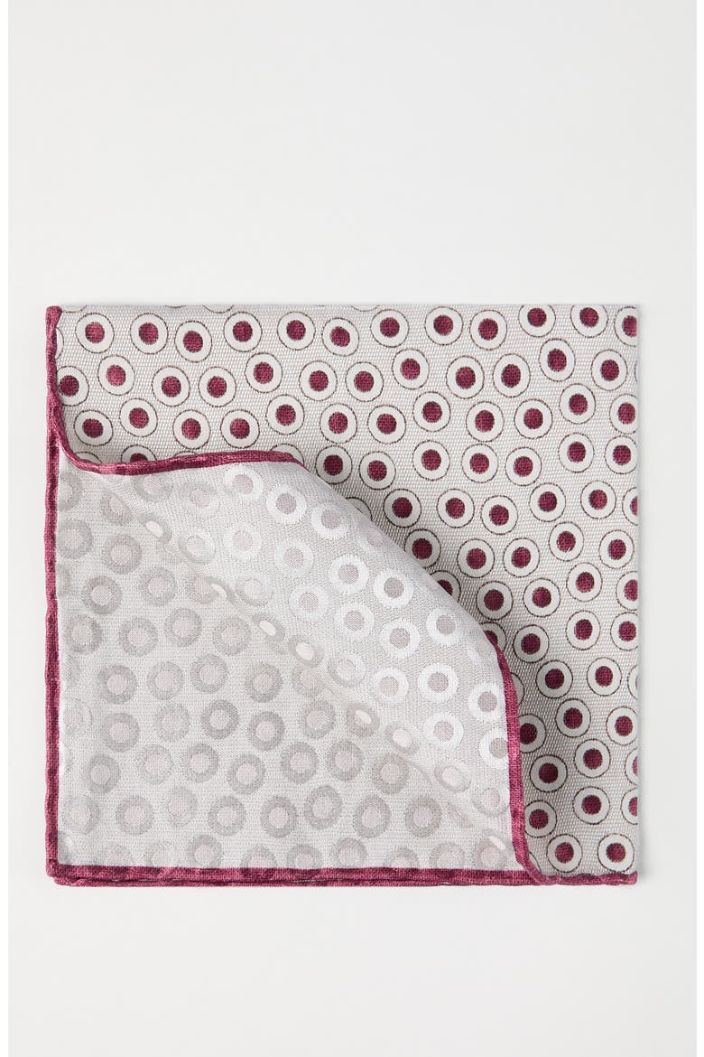 Spotted pocket square, Alternate, color, Cherry