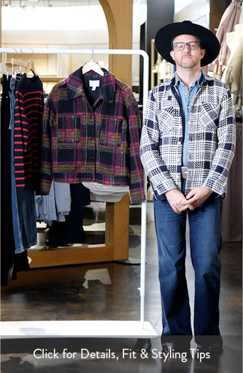 Plaid Crop Shacket, sales video thumbnail