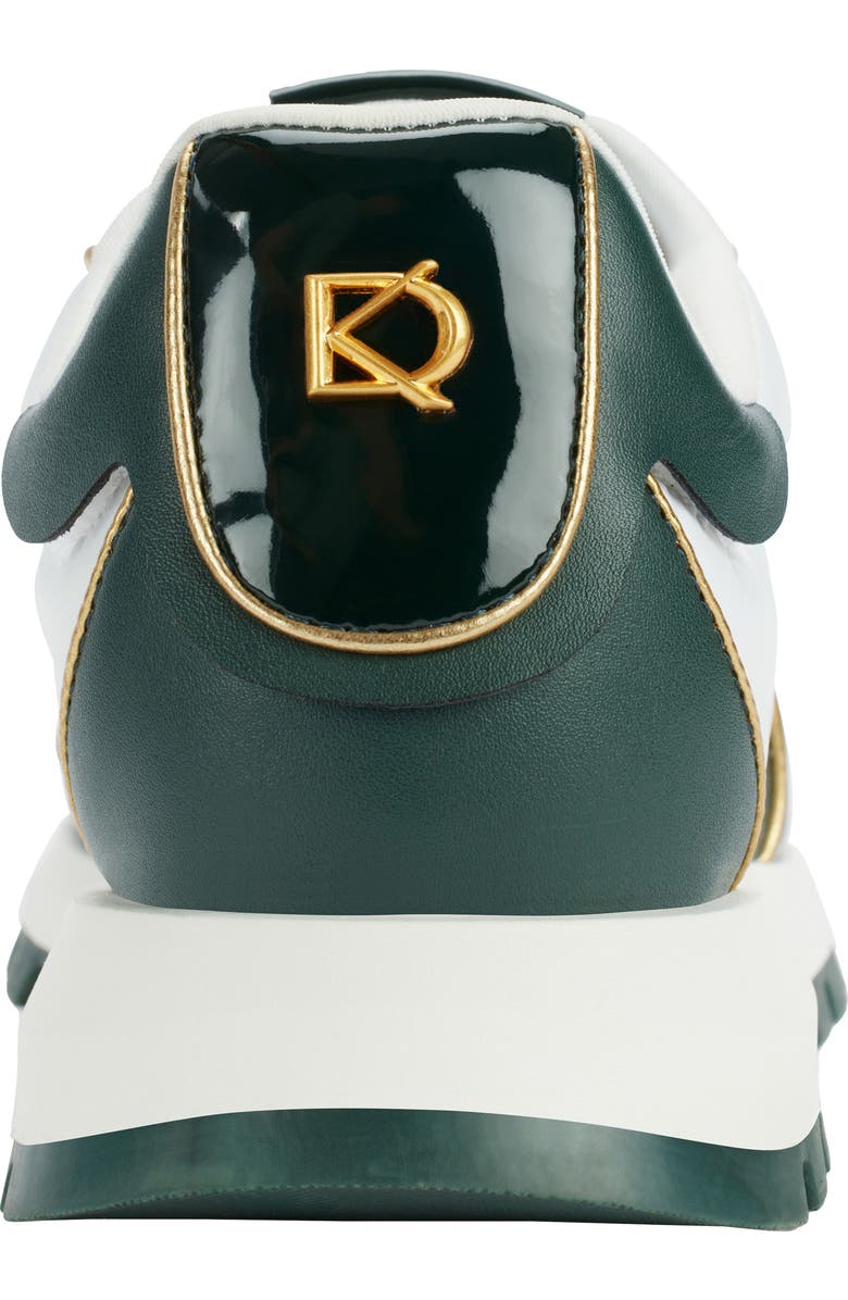 Donna Karan New York Binx Sneaker, Alternate, color, White/ Forest Green