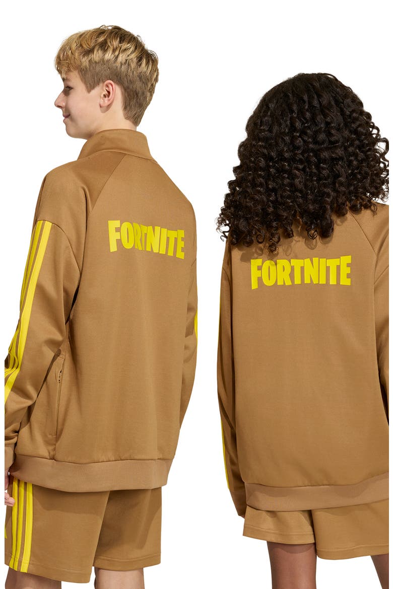 x Fortnite Kids' Track Jacket, Alternate, color, BROWN DESERT/ YELLOW
