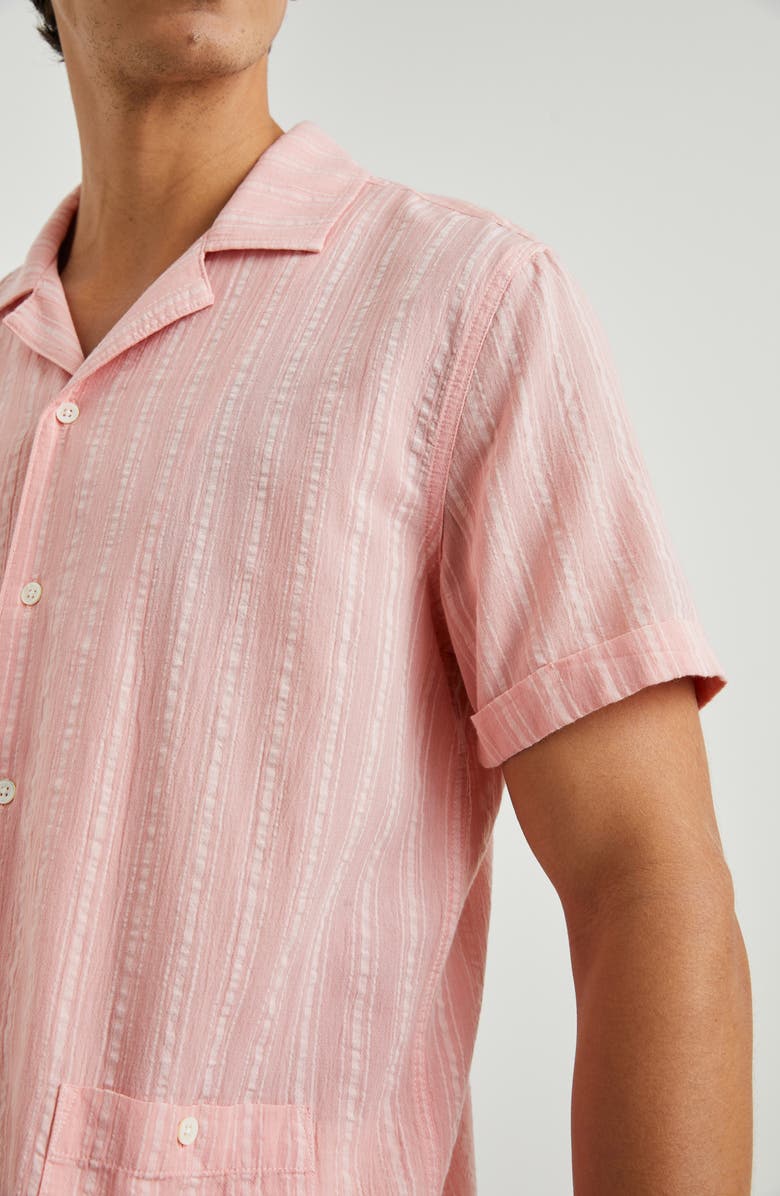 Rails Vice Stripe Short Sleeve Guayabera Shirt, Alternate, color,