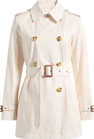 Lauren Ralph Lauren Short Double Breasted Trench Coat