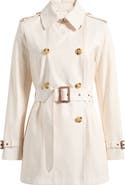 Lauren Ralph Lauren Short Double Breasted Trench Coat