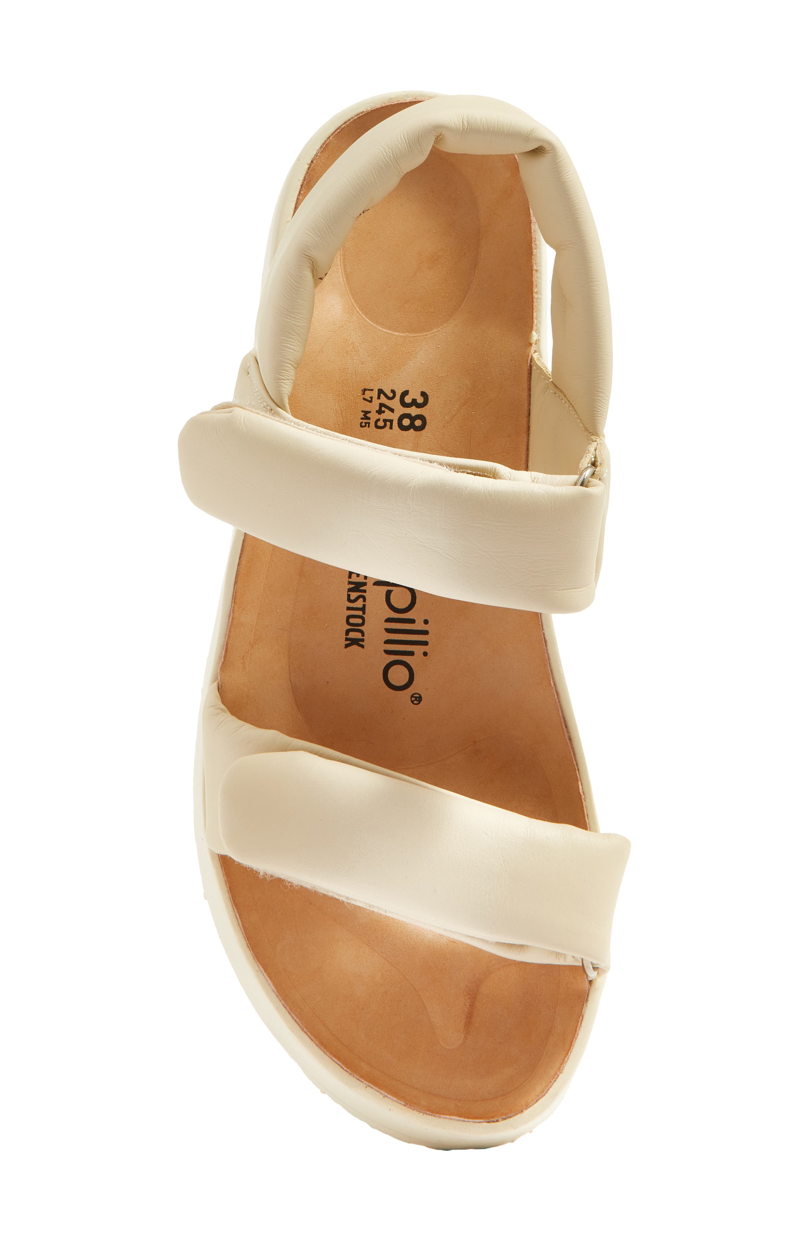 Birkenstock Papillio by Birkenstock Theda Platform Wedge Sandal, Alternate, color, Beige