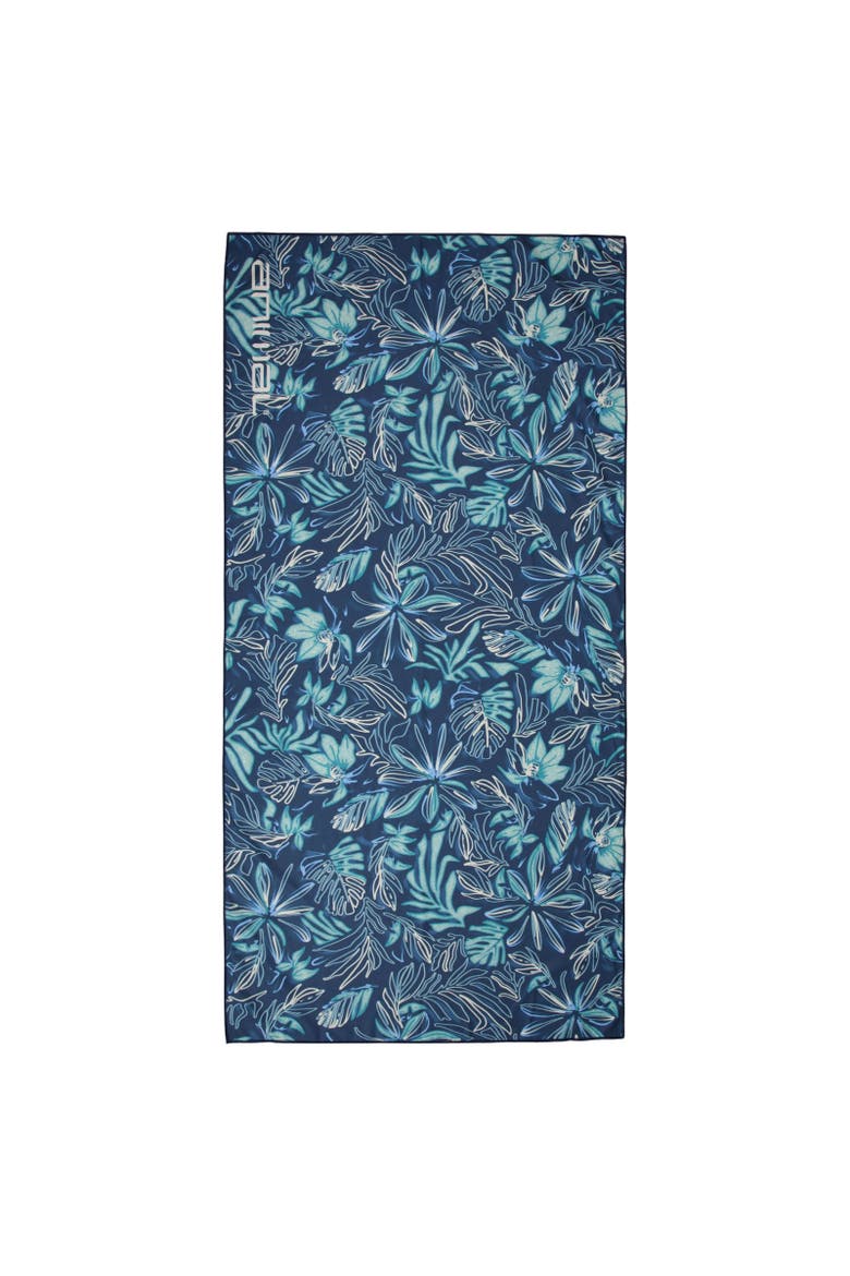 Floral Pattern Neoprene Bag, Main, color, Blue