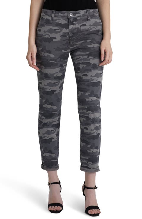 Caden Camo Twill Trousers (Hidden Bloom Green Multi)