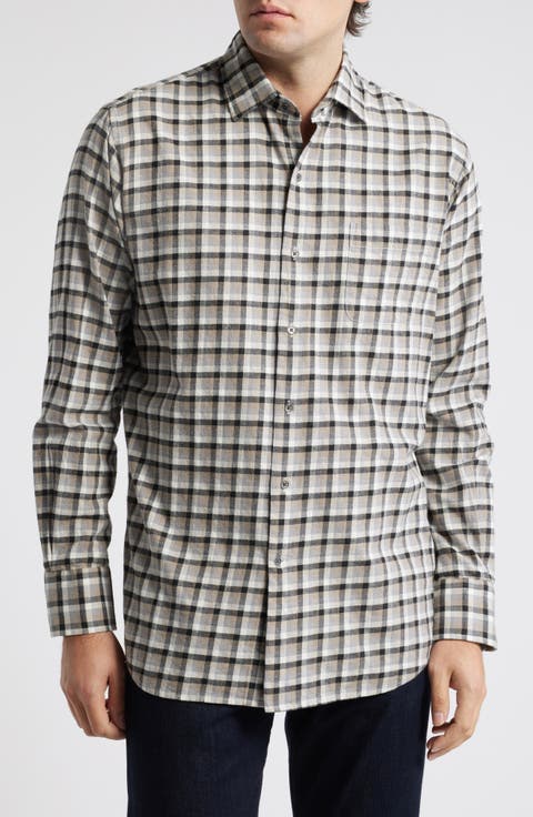 North Bay Check Cotton Button-Up Shirt