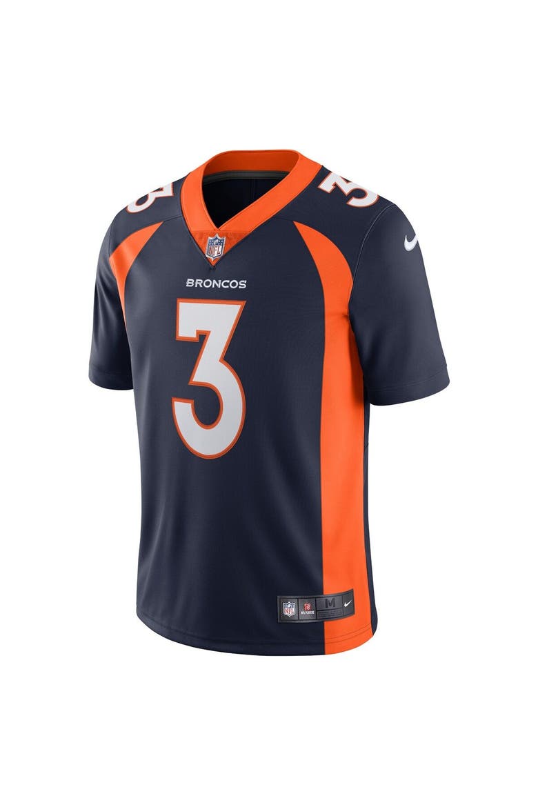 Men's Nike Russell Wilson Navy Denver Broncos Alternate Vapor Limited Jersey, Alternate, color, Navy
