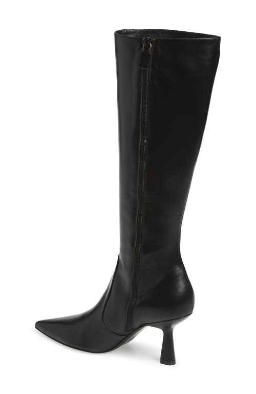 Stuart Weitzman Stuart Sculpt Pointy Toe Knee High Boot 75 In Black