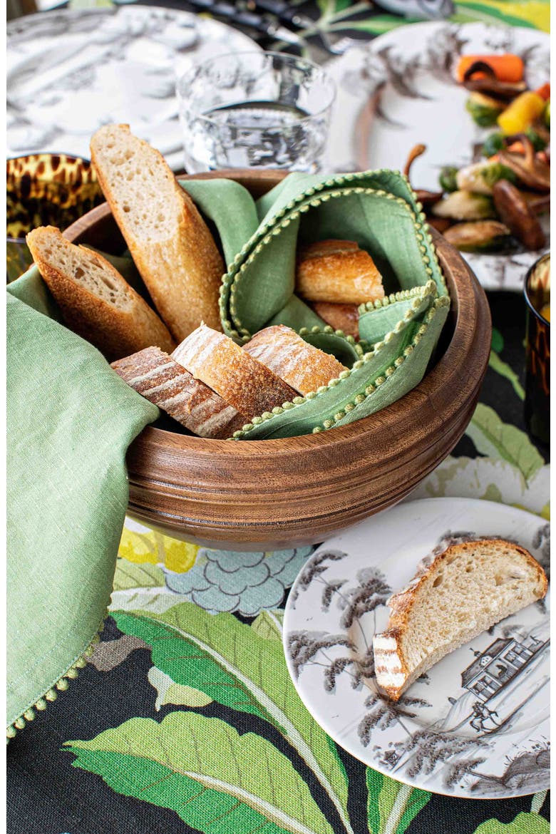 Bilbao Wood 10-Inch Serving Bowl, Alternate, color, BROWN