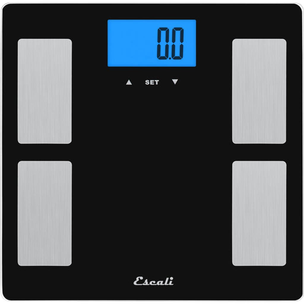 Escali Goal Tracking Body Composition Scale In Black