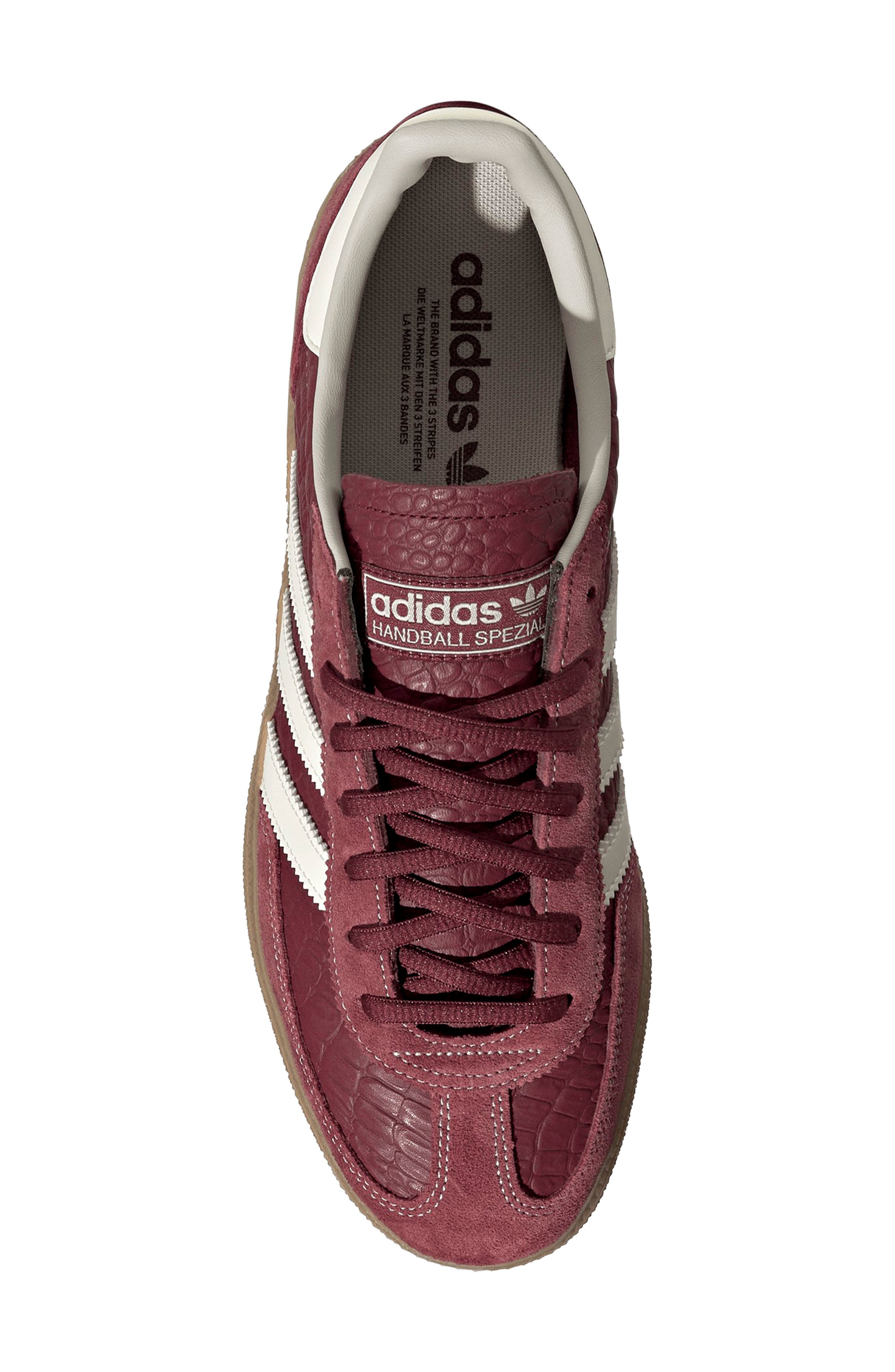Gender Inclusive Handball Spezial Sneaker, Alternate, color, SHADOW RED/ CREAM WHITE/ GUM