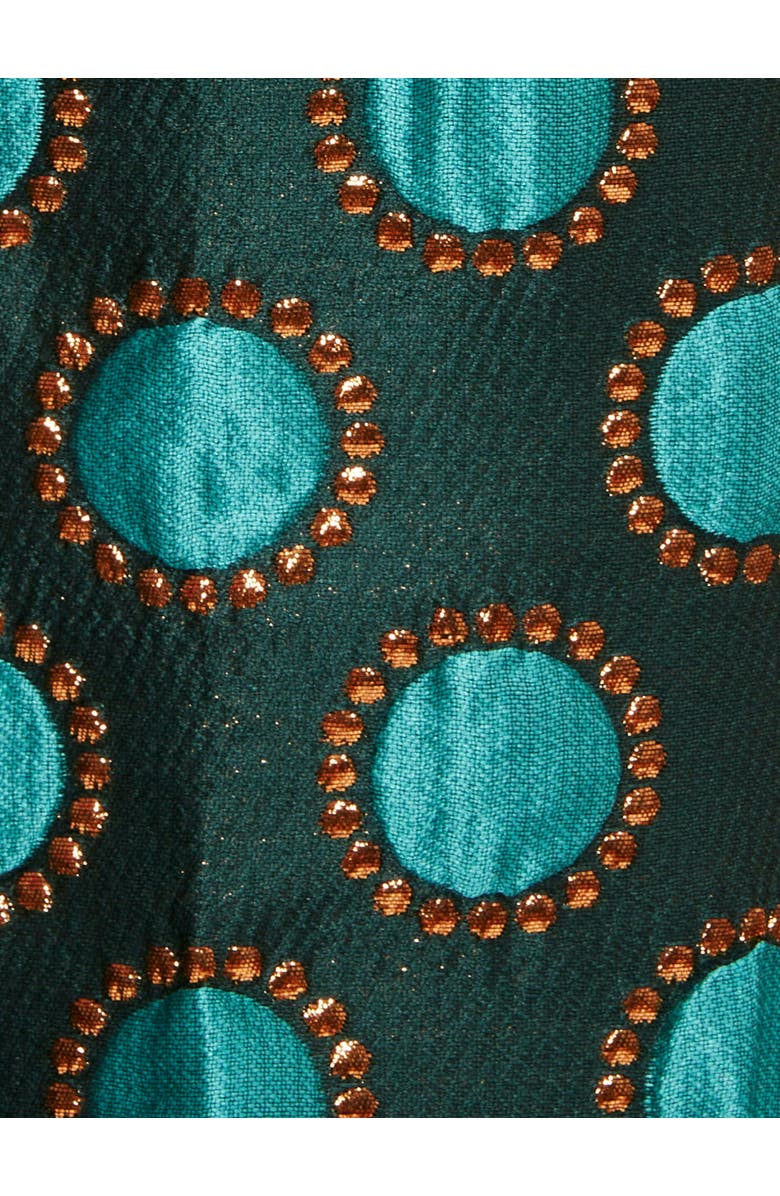 La DoubleJ Hendrix Pants Jacquard Winter Sun Emerald, Alternate, color,