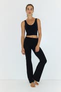 H&M Low Waist Flared Sports Leggings With Softmove