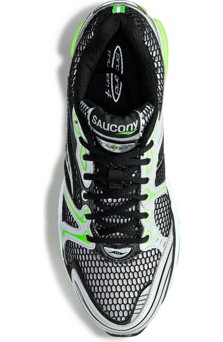 Saucony ProGrid Triumph 4 Running Shoe, Alternate, color, Black/Silver