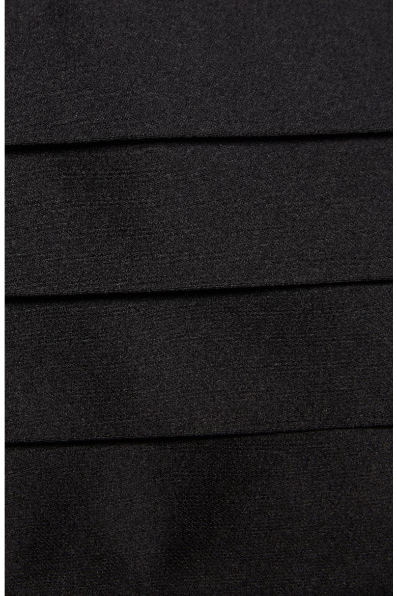 Pleated Silk Cummerbund, Alternate, color, BLACK