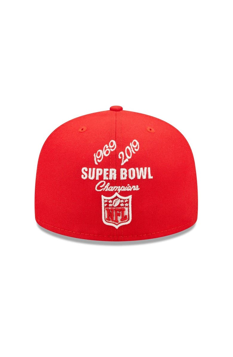 New Era Men's New Era Red Kansas City Chiefs Crown 2x Super Bowl Champions 59FIFTY Fitted Hat, Alternate, color, Red
