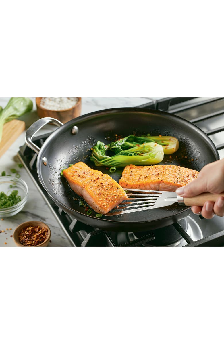 KITCHENAID Nitro Carbon Steel 12-Inch Fry Pan with Helper Handle, Alternate, color, Gray