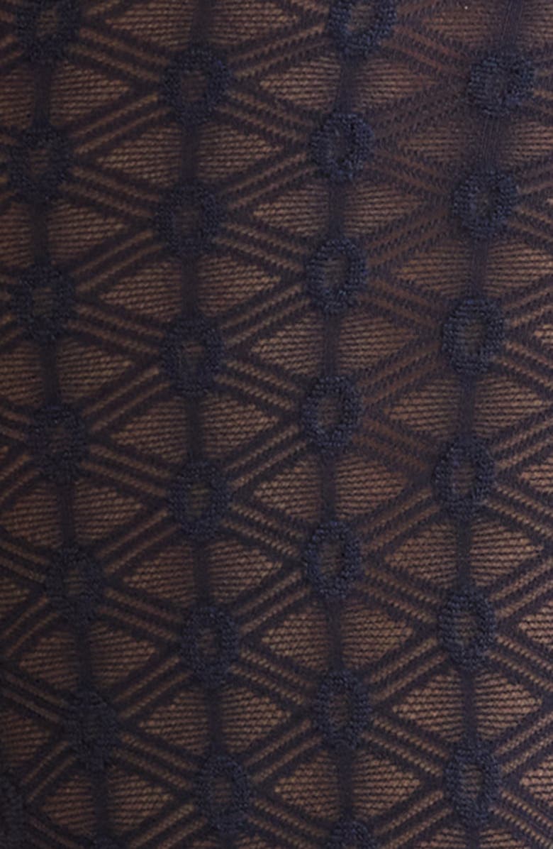 Nordstrom Sheer Jacquard Dress Socks, Alternate, color, Navy Peacoat