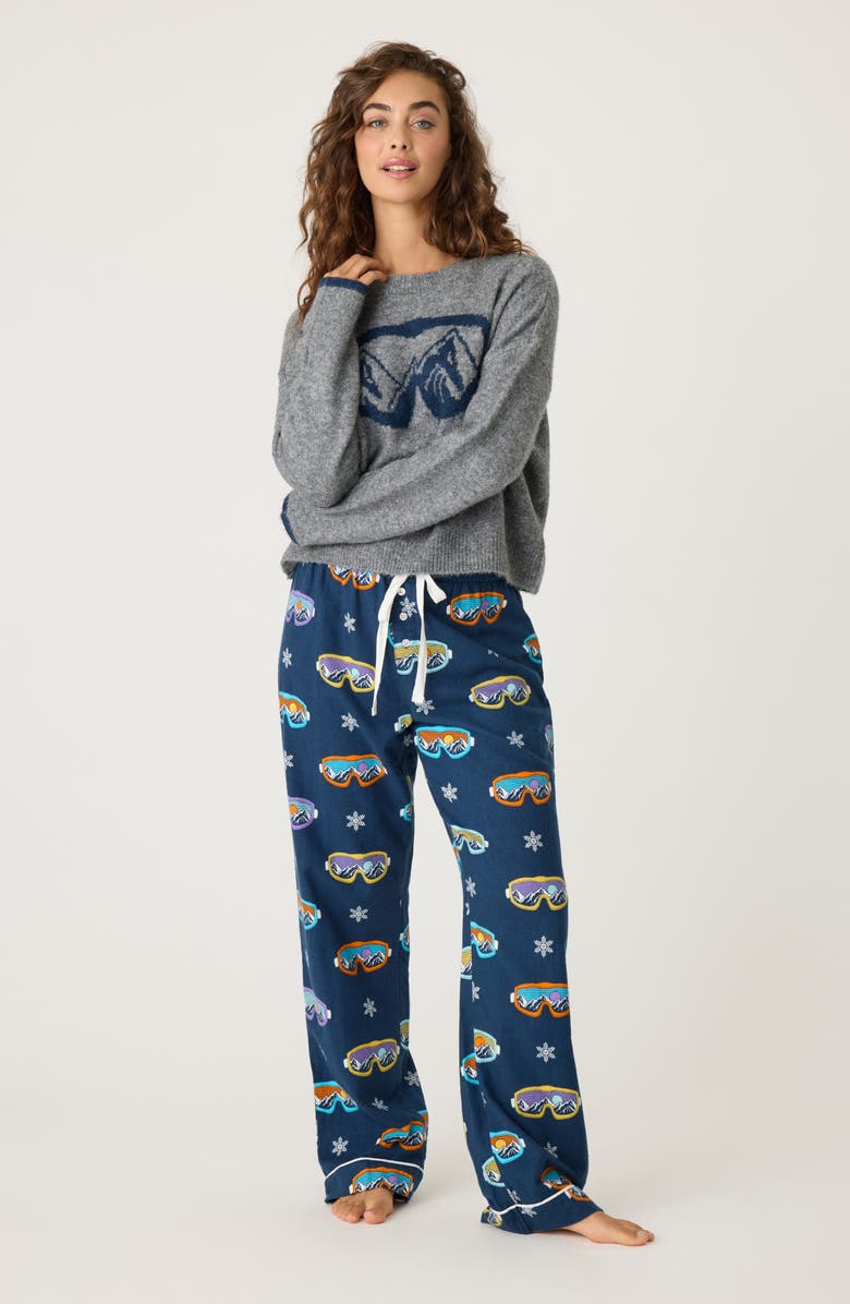 PJ Salvage Ski Print Pajamas, Alternate, color,