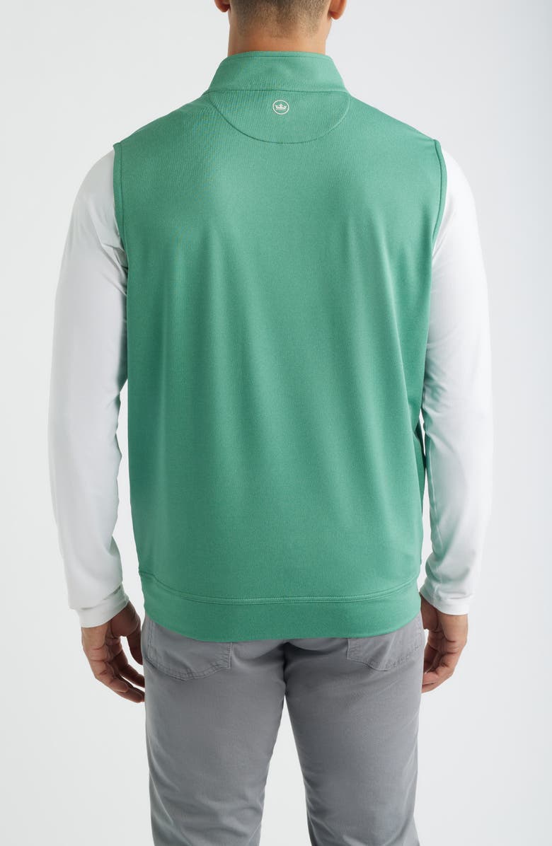 Peter Millar Galway Performance Quarter Zip Vest, Alternate, color, Snow Pea