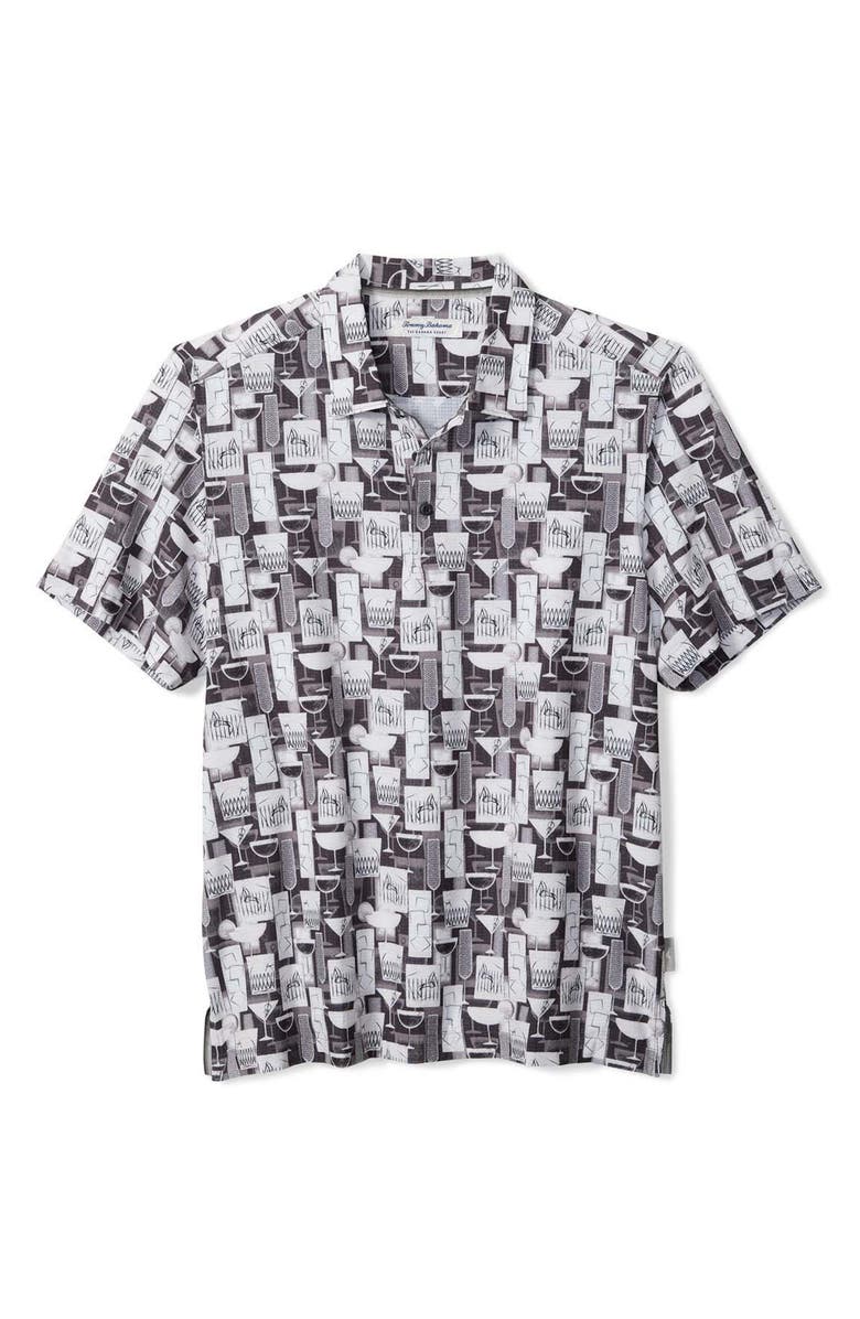 Tommy Bahama Bahama Coast Tropical Tonic Cocktail Print IslandZone<sup>®</sup> Polo, Main, color, Dk Shade