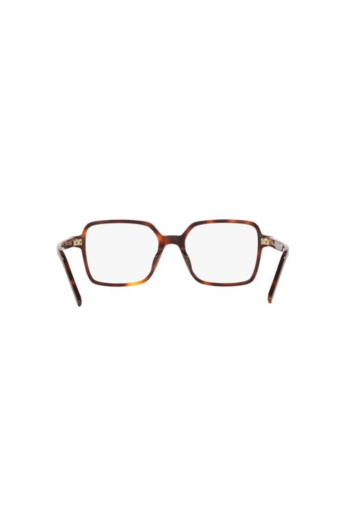 Saint Laurent 54mm Rectangle Optical Glasses In Brown