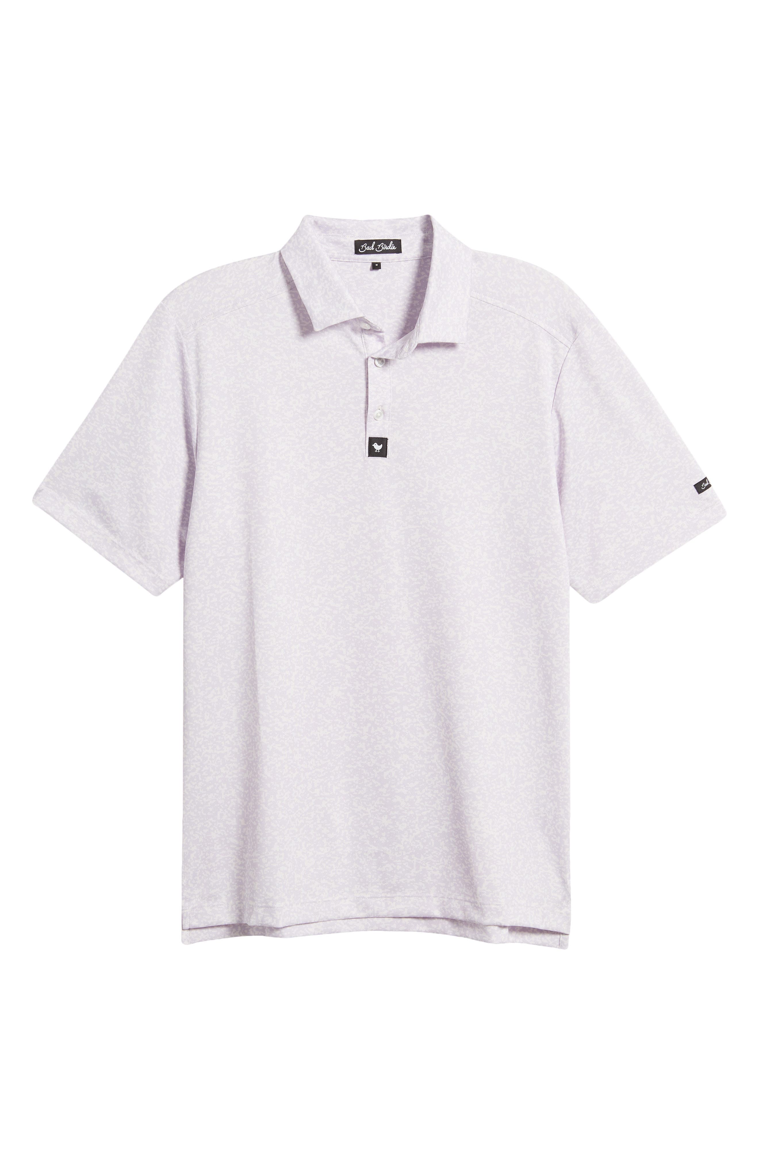 Abyss Abstract Print Piqué Performance Golf Polo