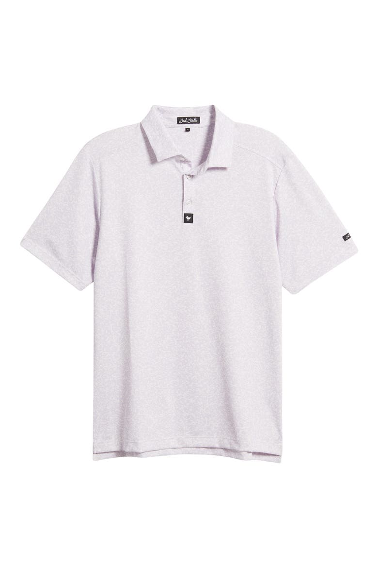 Abyss Abstract Print Piqué Performance Golf Polo, Main, color, ABYSS - PURPLE