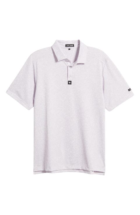 Abyss Abstract Print Piqué Performance Golf Polo