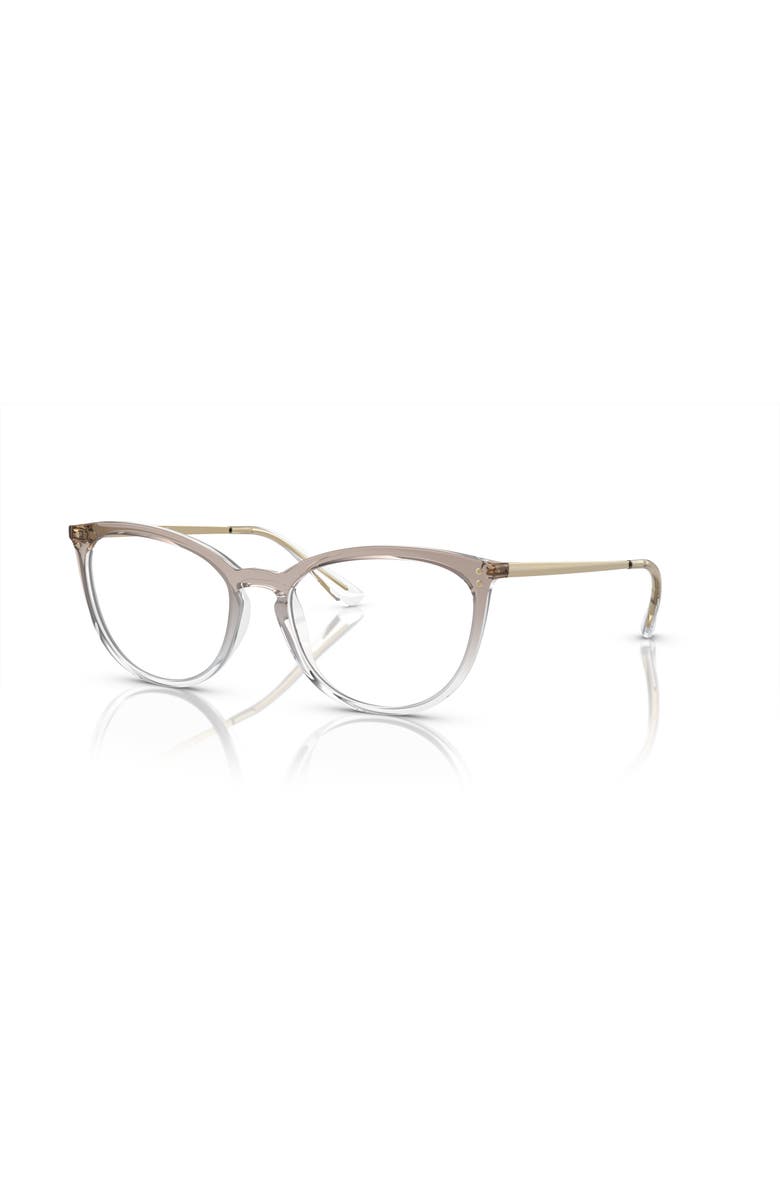 Vogue Eyewear 53mm Cat Eye optical glasses, Main, color, Light Brown