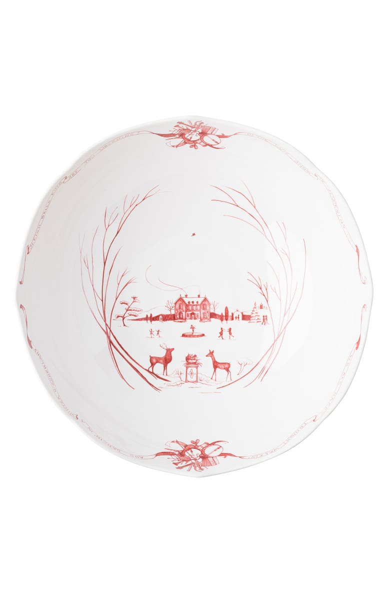 Juliska Country Estate Centerpiece Bowl, Alternate, color, Ruby