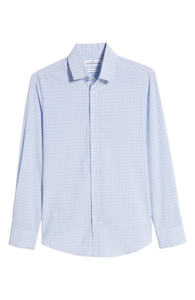 Mizzen+Main Dixon Tattersall Trim Fit Performance Button-Up Shirt, Alternate, color, 