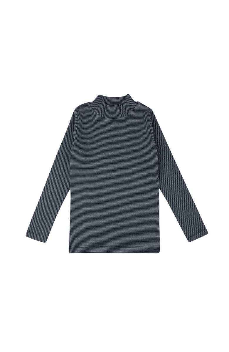Ely's & Co. French Terry Autumn Kids Collection - Turtle Neck, Main, color, Navy