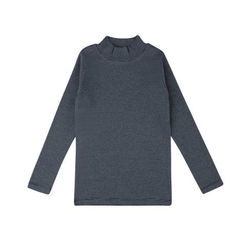 French Terry Autumn Kids Collection - Turtle Neck (Toddler, Little Kid & Big Kid)