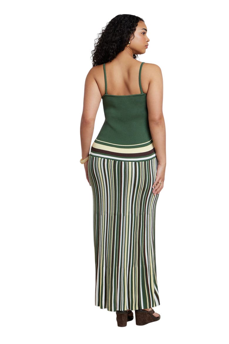 Drop Waist Maxi Dress, Alternate, color, EARTH STRIPE