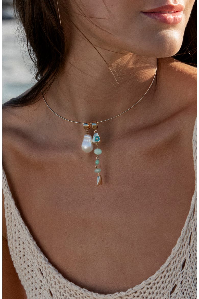 La Pez Bail Charm, Alternate, color, CHRYSOPRASE