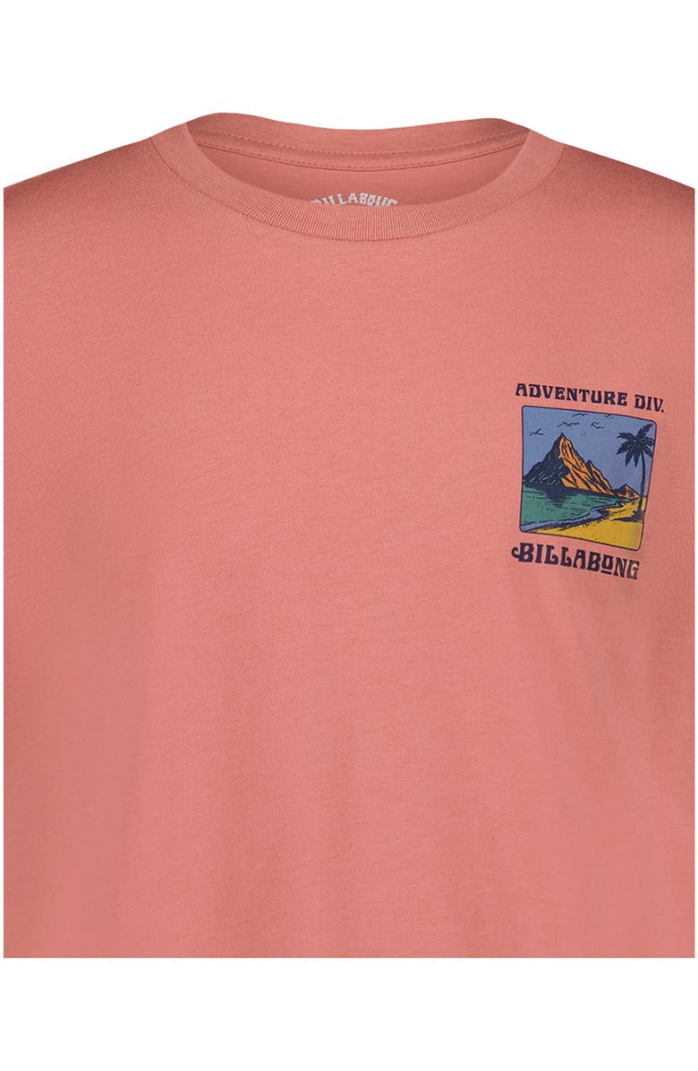 Billabong Kids' Post Cards Cotton Graphic T-Shirt, Alternate, color, Dusty Rose