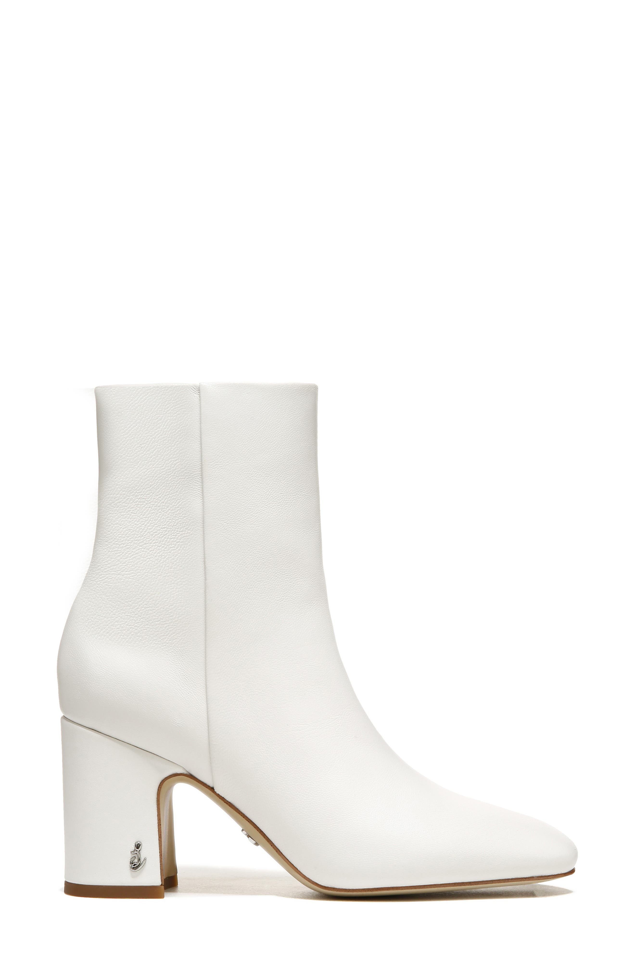 Fawn Block Heel Bootie, Alternate, color, WHITE