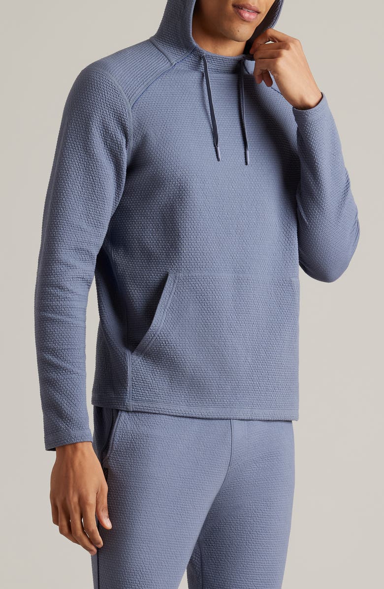 Rhone Tribeca Stretch Hoodie, Main, color, Folkstone Gray