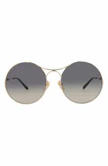 Chloé 58mm Gradient Round Sunglasses