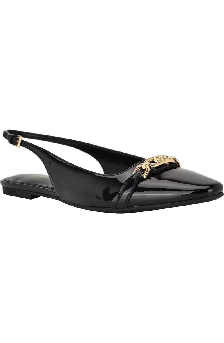 Calvin Klein Flenea Slingback Flat, Main, color, Black