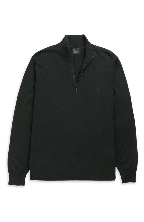 Rodd & Gunn Nobles Funnel Neck Merino Wool Half Zip Sweater In Green